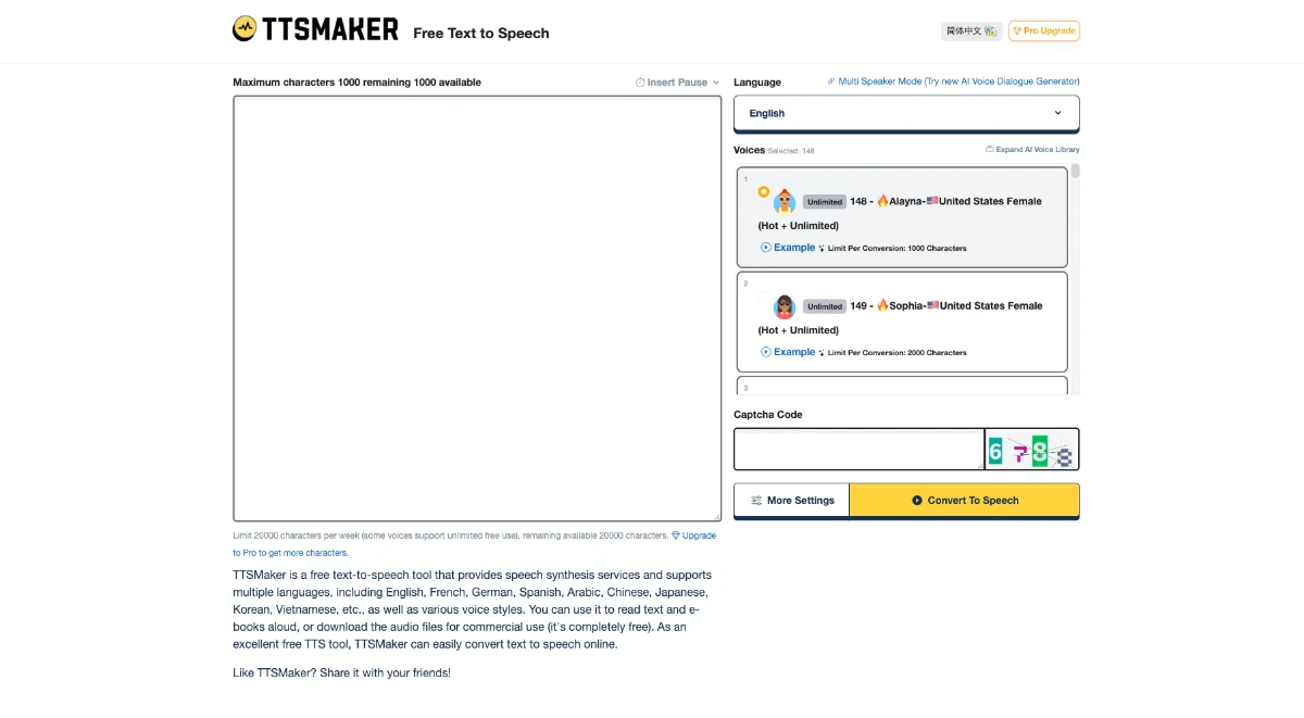 TTSMaker preview