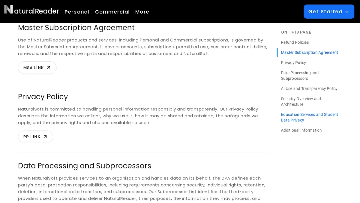 NaturalReader Screenshot